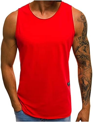 Muškarac bez rukava Tank vrhunac brze suhe čvrste atletske košulje trčanje teretana mišića plaža tenk gornji i visoki muškarci majica
