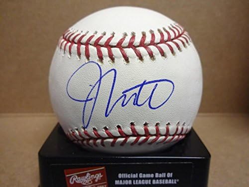 Johnny Estrada Brewers/Phillies/Braves potpisao je M.L. Bejzbol w/coa - autogramirani bejzbol