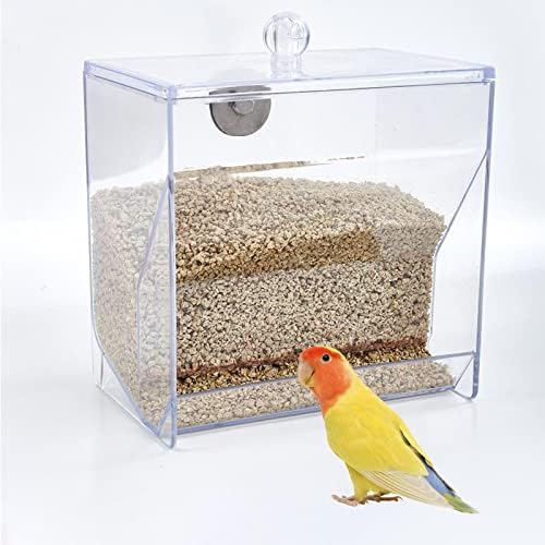 ; Automatska hranilica za ptice kavez za papige dozator hrane prijenosna prozirna hranilica za ptice prozirna hranilica za čvorke papagaja