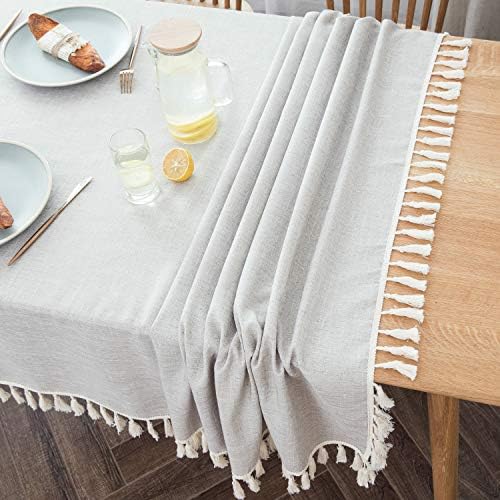 Vila osjetite teksturiranu tkaninu stol tkanina vodootporna teška težina pamučna tkanina za prašinu stol za stol za kuhinjsku blagovaonicu