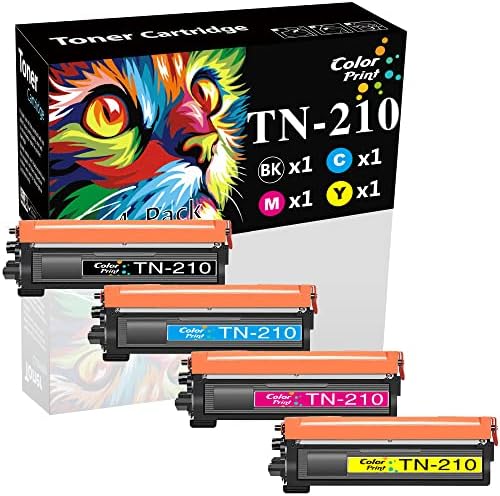 Zamjena uloška s tonerom TN210, kompatibilnog s ColorPrint, od 4 komada za Brother TN-210 TN210BK koristi za pisač MFC-9325CW MFC 9320CW