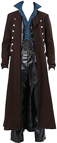 Steampunk Vintage jakna za muškarce Halloween kostimi Srednjovjekovni retro kaputi viktorijanski kaputa s kaputom u uniformi gotičkog
