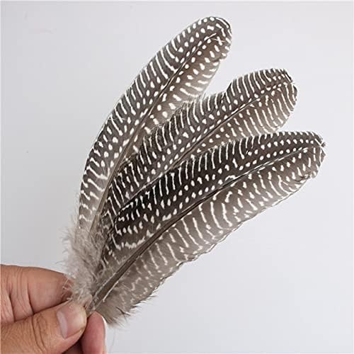 Perje za ručni rad od 10pcs 15-20 cm prirodni biser pileće pjegavo perje od perja od perja od perja od perja od perja od perja od perja