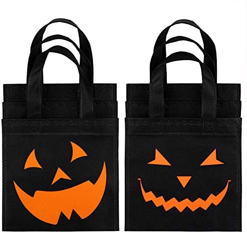 Elcoho 30 pakiranja Halloween poslastice Torbe Halloween Netkane torbe Torbe Torbe Trik ili obradu dobrih torbi s ručkama za zabave,