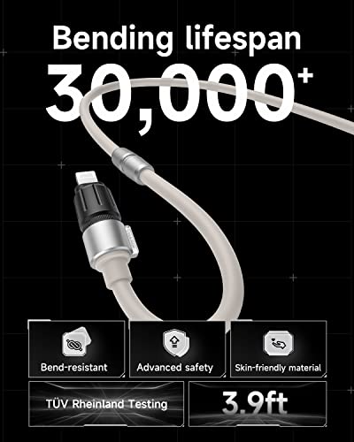kabel sharge USB C to Lightning, certifikacija MFi Phantom Lightning Kabel Kabel za brzo punjenje MacBook Pro 2021, iPad Pro, Айпад,