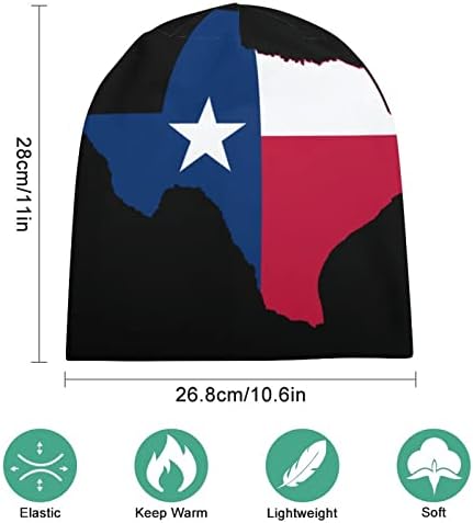 Karta zastave države Teksas, kapa s kapuljačom, mekani topli pulover s punom lubanjom, Uniseks kapa za spavanje