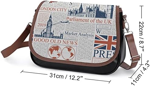 Britanske Londonske novine Kožna torba Na ramenu mala torba modna torba oko struka putni ruksak na ramenu za muškarce i žene