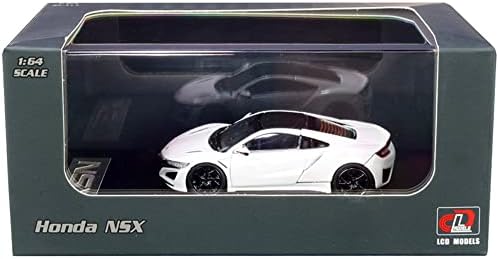 Hond-A NSX bijela s ugljikom Top 1/64 Diecast Model Car by LCD modeli 64004 W