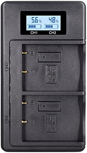 Vrh 2 utora NP-W126 Brzi punjač, ​​NPW126 punjač za bateriju kompatibilan za Fujifilm HS30exr, HS333EXR, HS35EXR, X-A1, X-A5, X-E2S,