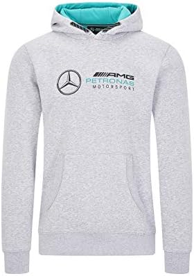 Mercedes Benz AMG Petronas F1 logotip s kapuljačom s kapuljačom crna/siva