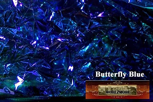 M00098-1-FS Angelina Fantasy Film Butterfly Blue 4 X 3 stopala uzorak Fuzibilni toplinski spojni film za izradu krila Morezmore