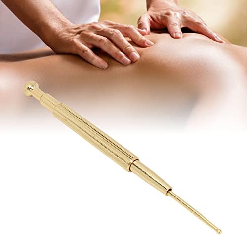 Ručna olovka za akupunkturu, instrument za duboku masažu tkiva za refleksologiju lica, bakrena sonda za uši i tijelo s oprugom za muškarce,