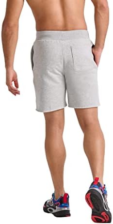Muške kratke hlače od obrnutog tkanja, kratke hlače od flisa, kratke hlače od flisa sa sirovim rubom, 7