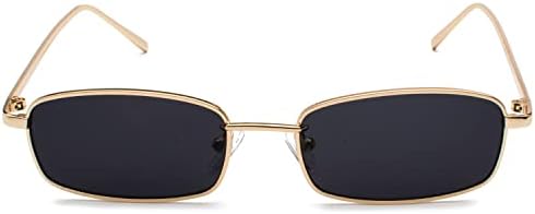 Retro pravokutne sunčane naočale za žene muške četvrtaste uske hip hop sunčane naočale s malim okvirom