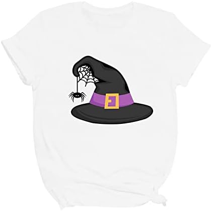 Ženske vrhove žene Halloween bundeva Slatki gnomi košulje kratke rukave casual majica jeseni smiješni majice vrh