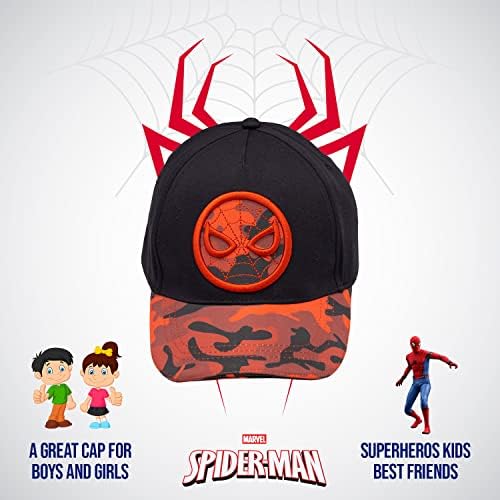 Spider-Man kapa za dječake, prozračna Spider-Man Baseball kapa za malu djecu, dječaci u dobi od 3-9 godina