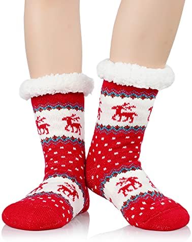 Američki trendovi božićne papuče čarape žene nejasne čarape Gripper non Slip čarape atletski ugodna topla zima