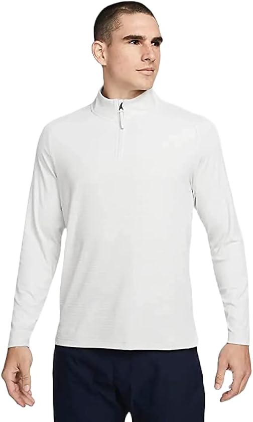 Muška majica za golf s patentnim zatvaračem od četvrt do četvrtine, Bijela/Donja/Crna, Donja