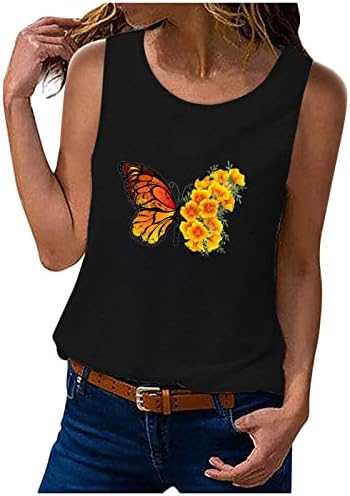 Ljetni jesenski grafički bustier prsluk za Tinejdžerke modni pamučni gornji dio s okruglim vratom bustier Majica Bez rukava s naramenicama
