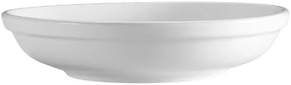 CAC China SAL-1 porculanski okrugli zdjela salata od 25 unci, 9 do 1-1/8-inča, super bijela, kutija od 24