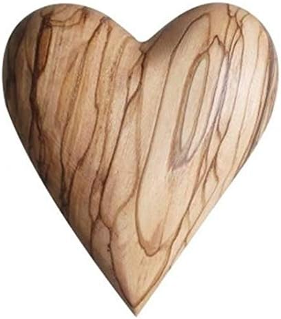 Slavni proizvodi velike dimenzije 3 Dimenzije ručno isklesanih srca maslinovog drveta, napravljene u Betlehemu