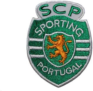 Sporting SCP Portugal Iron-on Patch Crest značka .. Veličina: 2 x 2,8 inč .. Novo