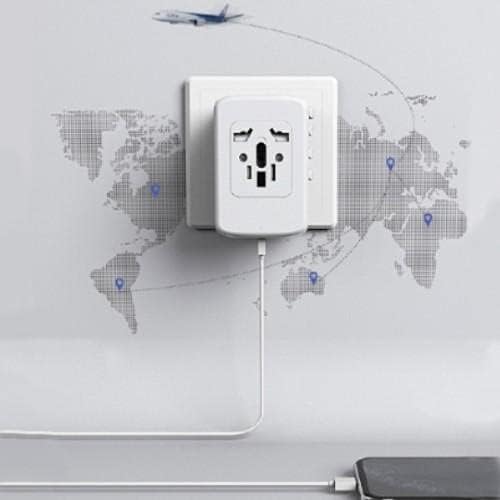 Boxwave punjač kompatibilan s Energizer E3 - Međunarodni punjač od PD zida, 3 USB adapter za međunarodni naboj i pretvarač za Energizer