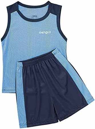 Kaerm Kids Girls and Boys School PE Basketball Football Uniform Jersey Set Set Dry Fit Athletic TrackSuit