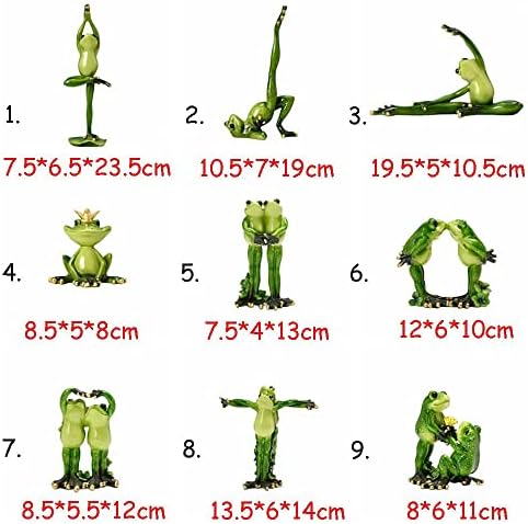 Smole žabe Personalizirane ukrase za radne površine žabe figurice kolekcionarske kreativne žabe joga statue darovnice