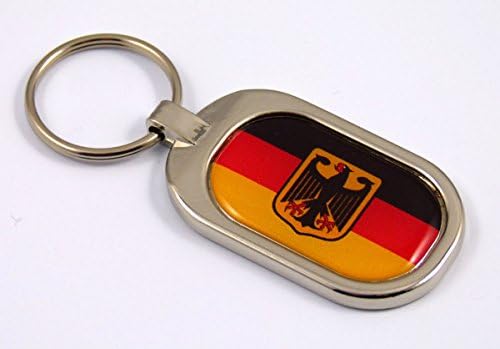 Njemačka zastava Ključni lanac metal kromiranog ključa ključa ključ fob keyfob njemački