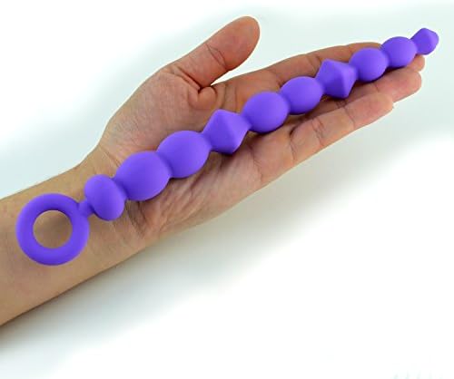 Lovei analni seks igračke kuglice utikač dijamant ovalni oblik masažera prostate sa sigurnom ručicom za vuču mekana vreća unisex g