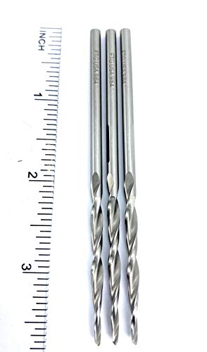 FTG USA Zamjenski bušilica za bušenje drva Bit Set 3 komada iste veličine 6 parabolična flauta konusna točka za obradu drva s ravnim