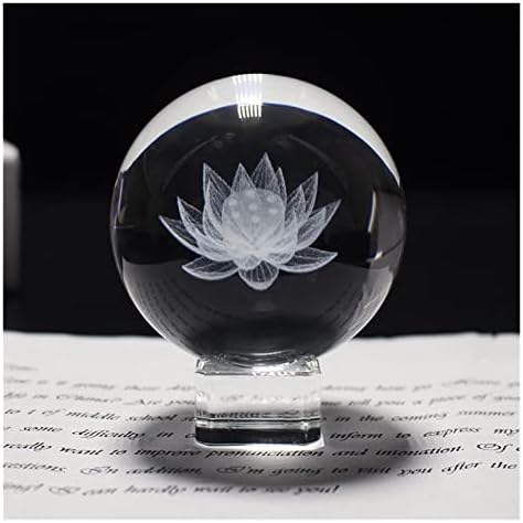 Kristalno 3D rezbarenje cvjetne kuglice Ukras za odljevanje sfera zacjeljivanje Meditacija fengshui Globalni pribor za dekor za dom