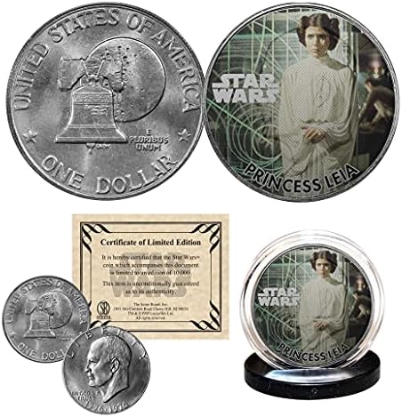 Princeza Leia - Ratovi zvijezda Službeno licencirani 1976. Eisenhower Ike Dollar US COIN