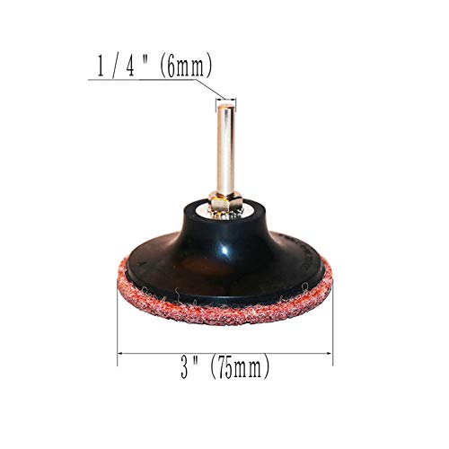 FPPO 21PCS 3 inčni zaključavanje kotrljanja Brzi promijeni jastučić za brušenje diska za površinsko poliranje 1/4 mjehurića