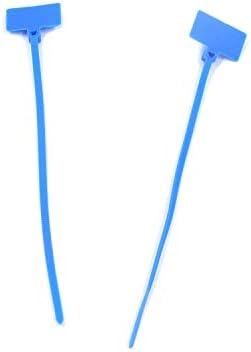 Semetall 50pcs 5,9 inčni najlon kabelski marker kravate, samo zaključavanje kabelskih naljepnica za dom i ured, plava