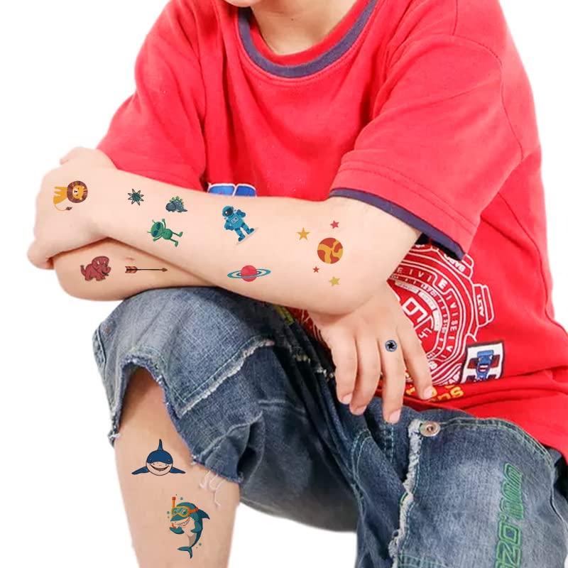 Šest Vanka čudovišta vodootporne privremene naljepnice za tetovažu za djecu dječake i djevojčice, zabava favorizira ukrase
