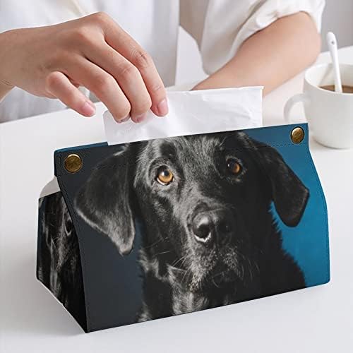 Crni labrador držač za pseće tkivo dozatorski dekor za dekor salvete za kupatilo za dnevnu sobu kuhinja