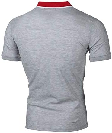 Muške golf košulje ljetne majice kratkih rukava casual atletski rastezanje sportovi polo -ovratnik majica tenis na otvorenom košulja