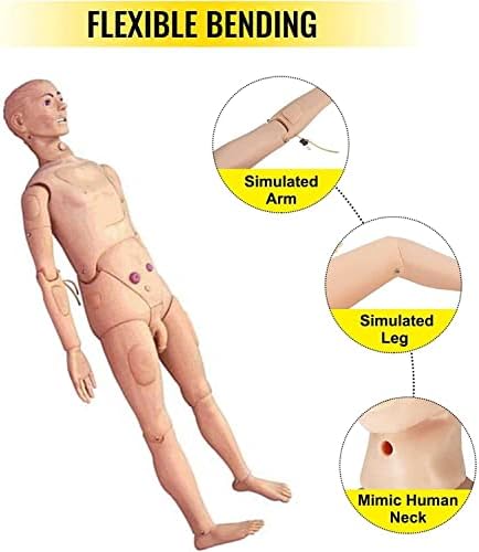 Zauzimanje 5,57ft Veličina života Manikin skrb s izmjenjivim genitalijama trening CPR simulator za medicinsku sestrinsku obuku manikin