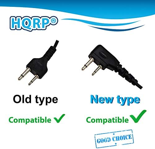 HQRP 2-pinski akustička cijevni slušalica Slušalice Mikrofon je Kompatibilan sa ICOM IC-F4021, IC-F4022, IC-F4023, IC-F4026 + HQRP