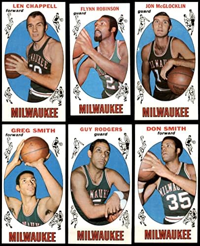 1969-70 Topps Milwaukee Bucks Team Set Milwaukee Bucks ex Bucks