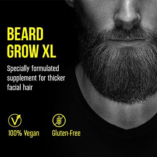 Dodatak za rast kose na licu od proizvođača brade za muškarce, dodajte u svoj komplet za rast brade vitamine za rast kose za muškarce