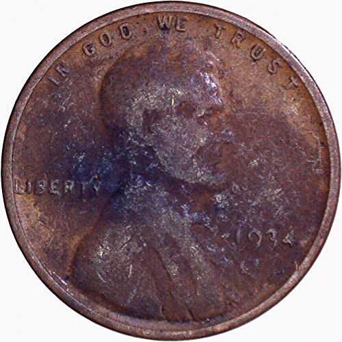 1934. Lincoln Wheat Cent 1c sajam