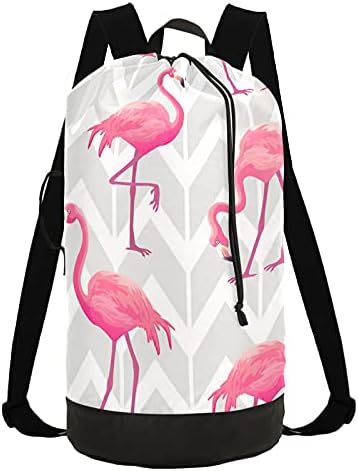 Prekrasna Flamingo torba za rublje s naramenicama ruksak za rublje torba za vezanje viseća košara za potrebe kampa, putovanja, fakulteta,