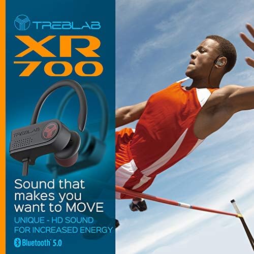 Treblab XR700 Pro bežični uši - Sportske slušalice, prilagođene podesive ušice, Bluetooth 5.0 IPX7 vodootporni, robusni vježbališta