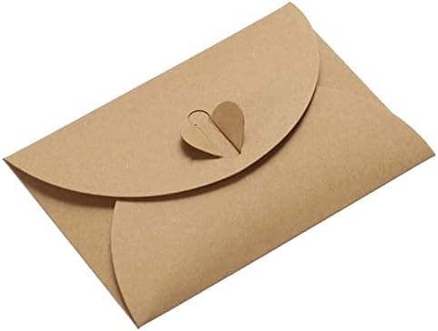 Mini omotnice od 24 pakiranja sa zatvaračem u obliku srca za spremanje sitnih predmeta Slatki držač za poklon za vjenčane čestitke