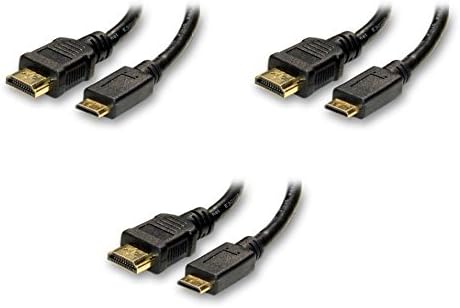 3 pakiranja, HDMI mužjak do mini hdmi mužjaka za kameru i tabletu, velika brzina s Ethernetom, 3 metra, CNE457975