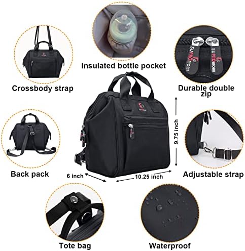 Ruksak: mini torbe za pelene za dječake i djevojčice, slatka dječja torba Na ramenu za mamu i bebu na putovanjima, jednostavna praktična