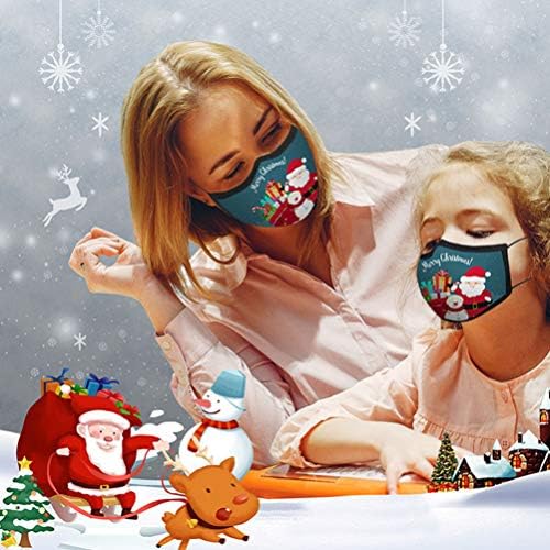 Holibanna 5 PC -a izrađene maske za božićne dekoracije tiskajući crtane maske za lice za odrasle